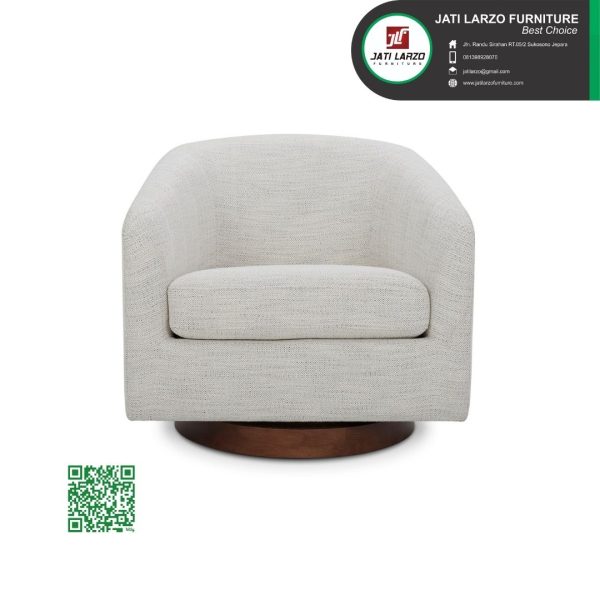 Sofa Santai Putar Warna Putih