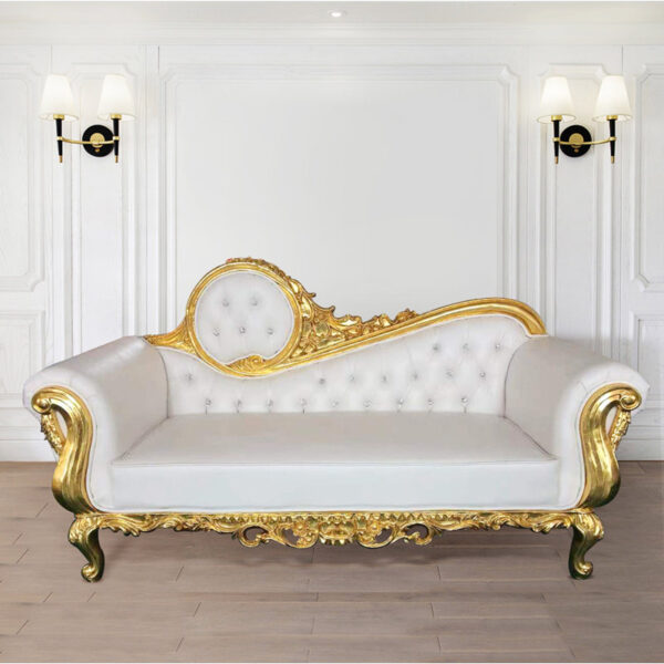 Sofa Pelaminan Klasik Warna Gold